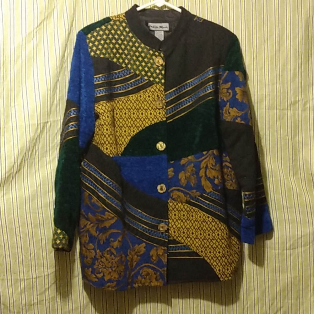 Indigo Moon Vintage Medium Size Patchwork Artsy N… - image 1